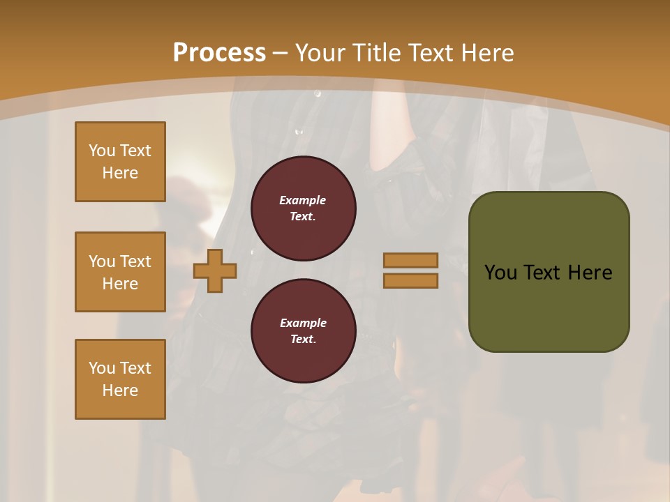 Girl Shoppingbag Store PowerPoint Template