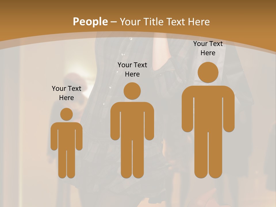 Girl Shoppingbag Store PowerPoint Template