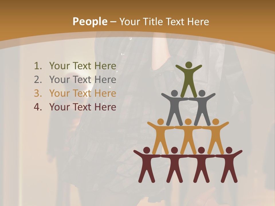 Girl Shoppingbag Store PowerPoint Template