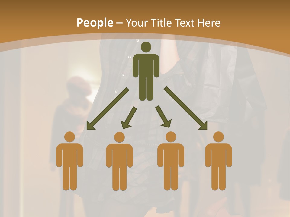 Girl Shoppingbag Store PowerPoint Template