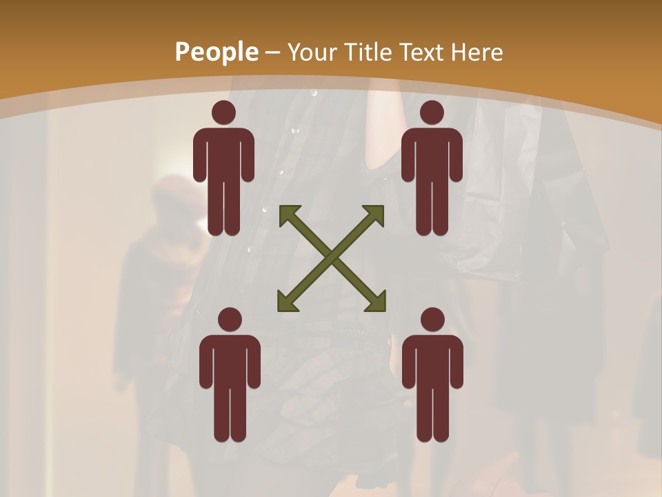 Girl Shoppingbag Store PowerPoint Template