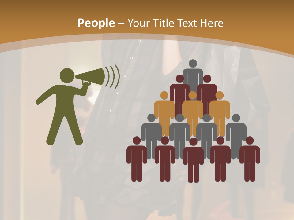 Girl Shoppingbag Store PowerPoint Template