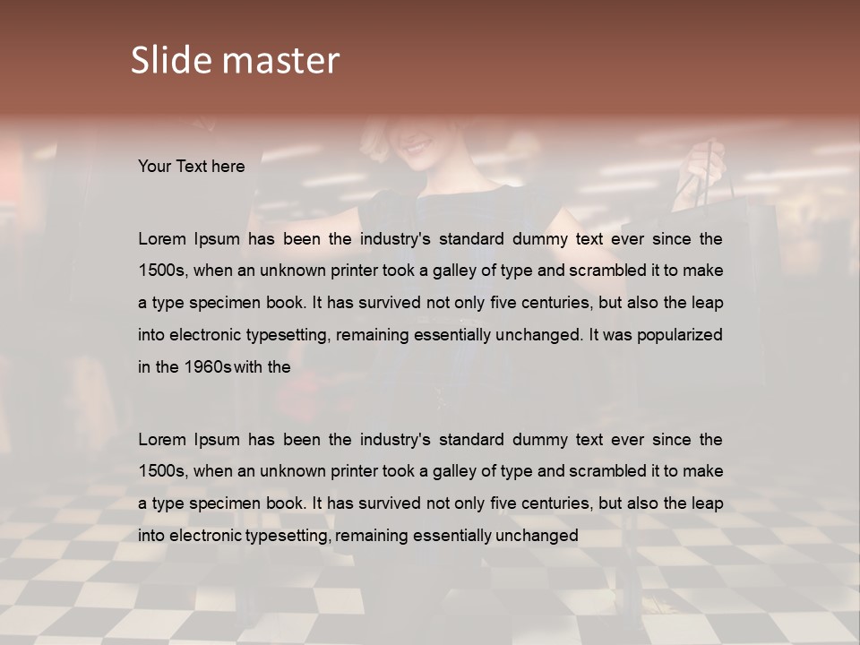 Look Consumerism Smiling PowerPoint Template