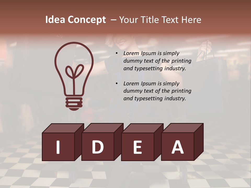 Look Consumerism Smiling PowerPoint Template