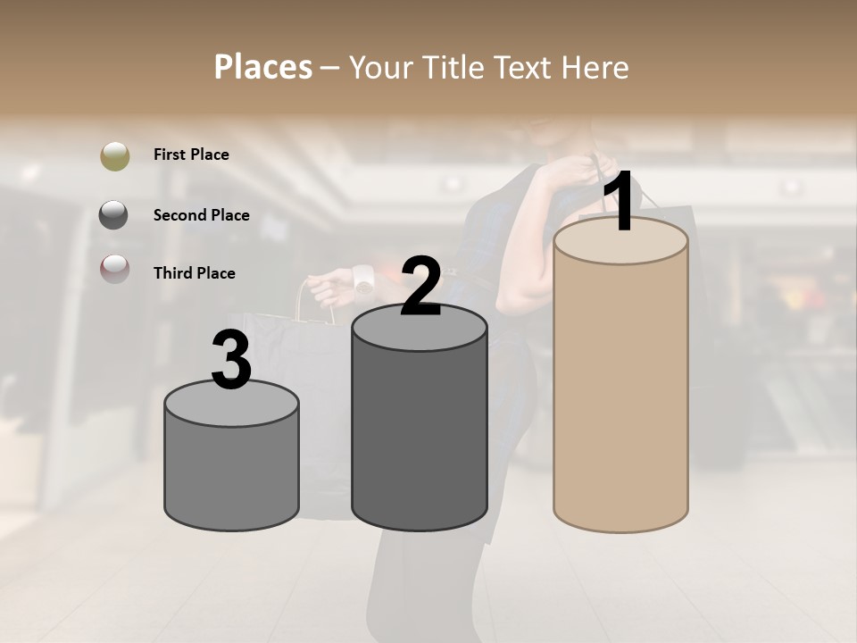 Shopper Stylish Hold PowerPoint Template
