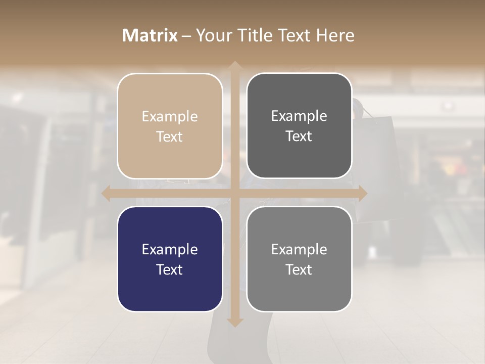 Shopper Stylish Hold PowerPoint Template