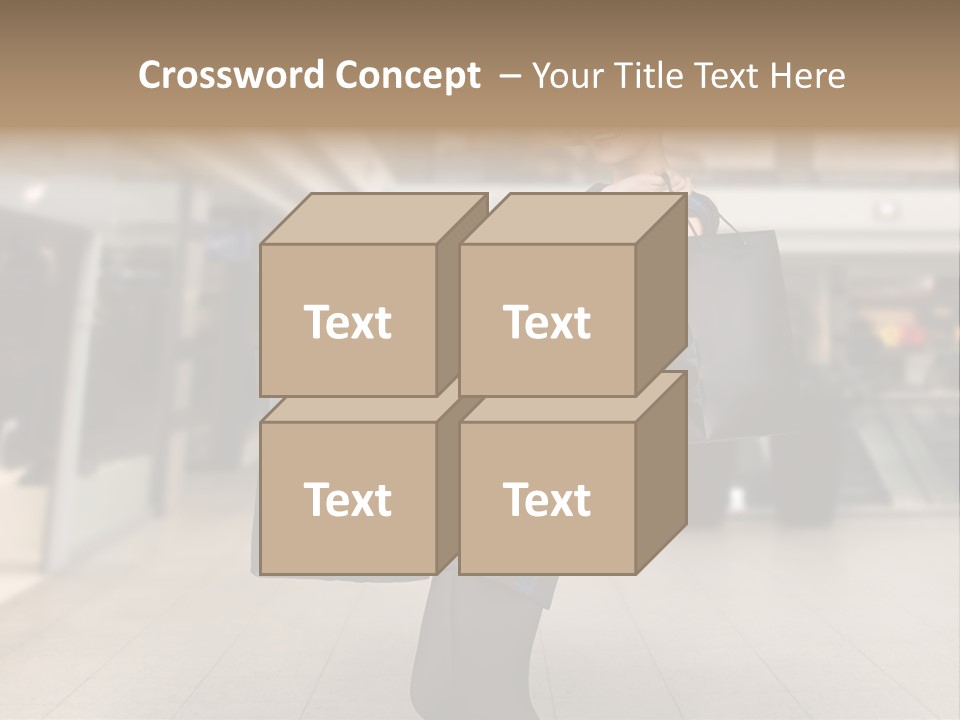 Shopper Stylish Hold PowerPoint Template