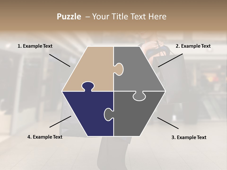 Shopper Stylish Hold PowerPoint Template
