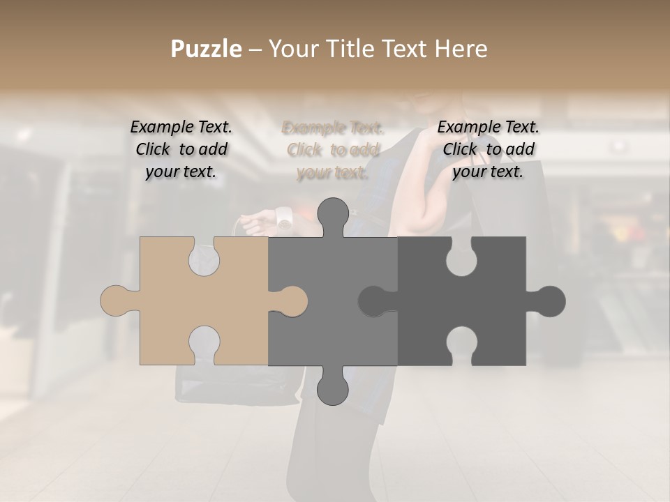 Shopper Stylish Hold PowerPoint Template