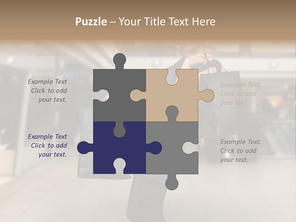 Shopper Stylish Hold PowerPoint Template