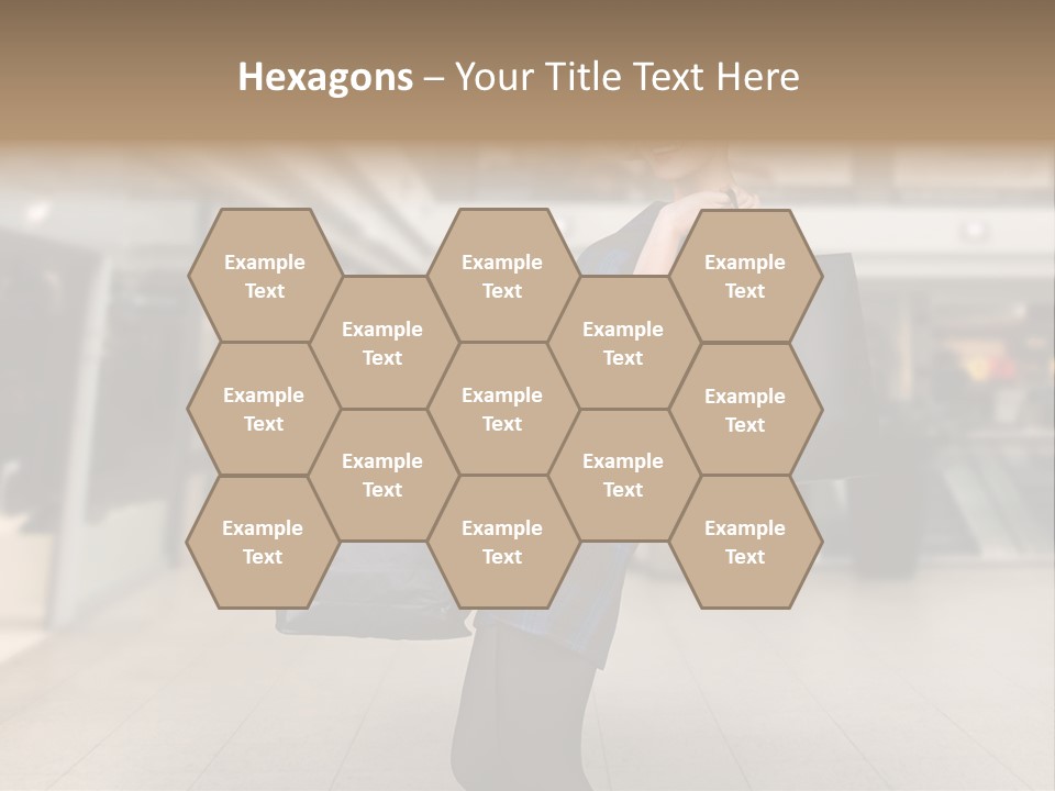 Shopper Stylish Hold PowerPoint Template