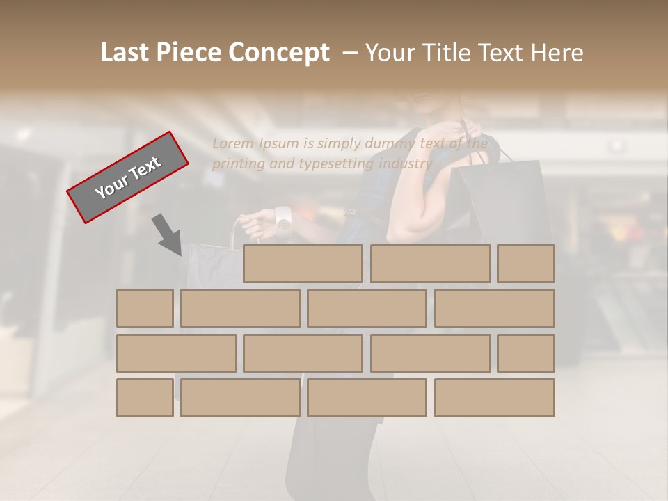 Shopper Stylish Hold PowerPoint Template
