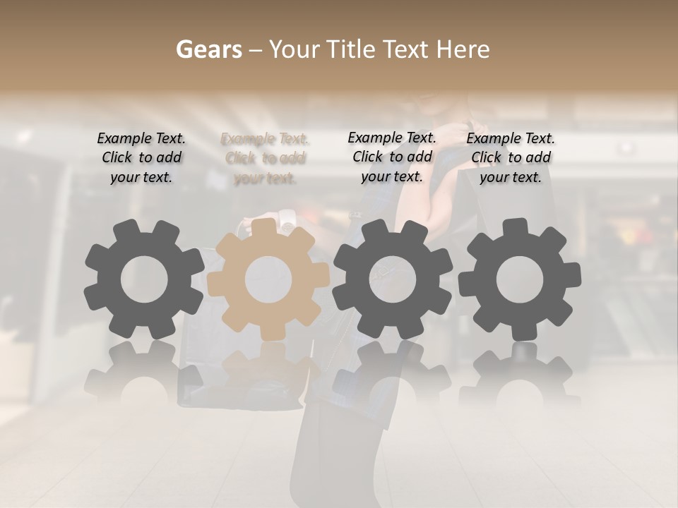 Shopper Stylish Hold PowerPoint Template