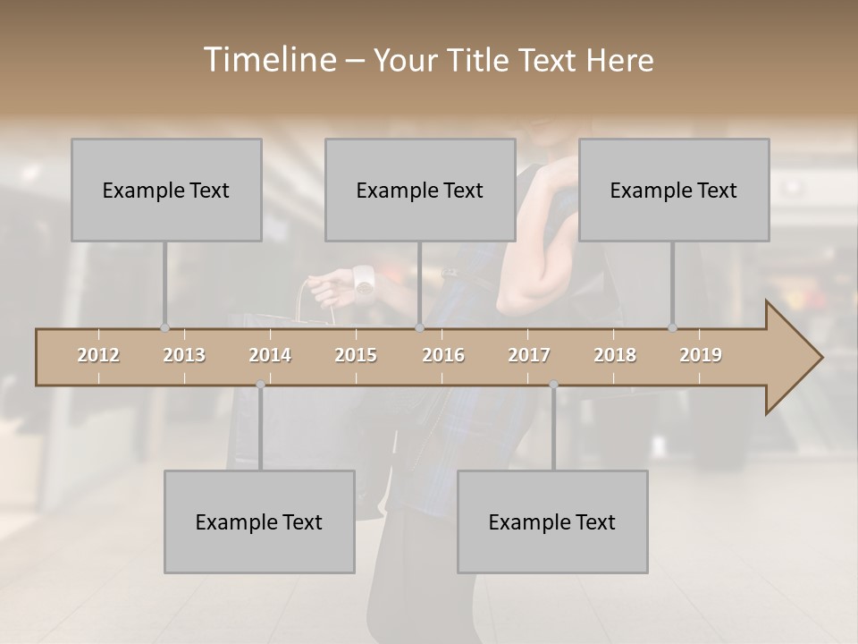 Shopper Stylish Hold PowerPoint Template
