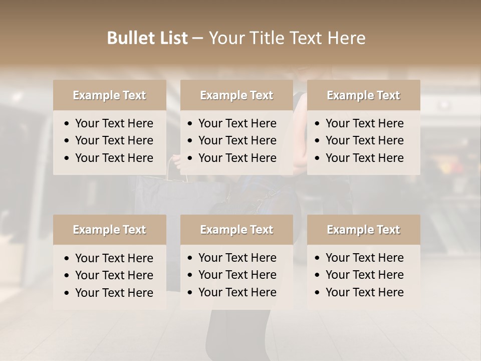 Shopper Stylish Hold PowerPoint Template