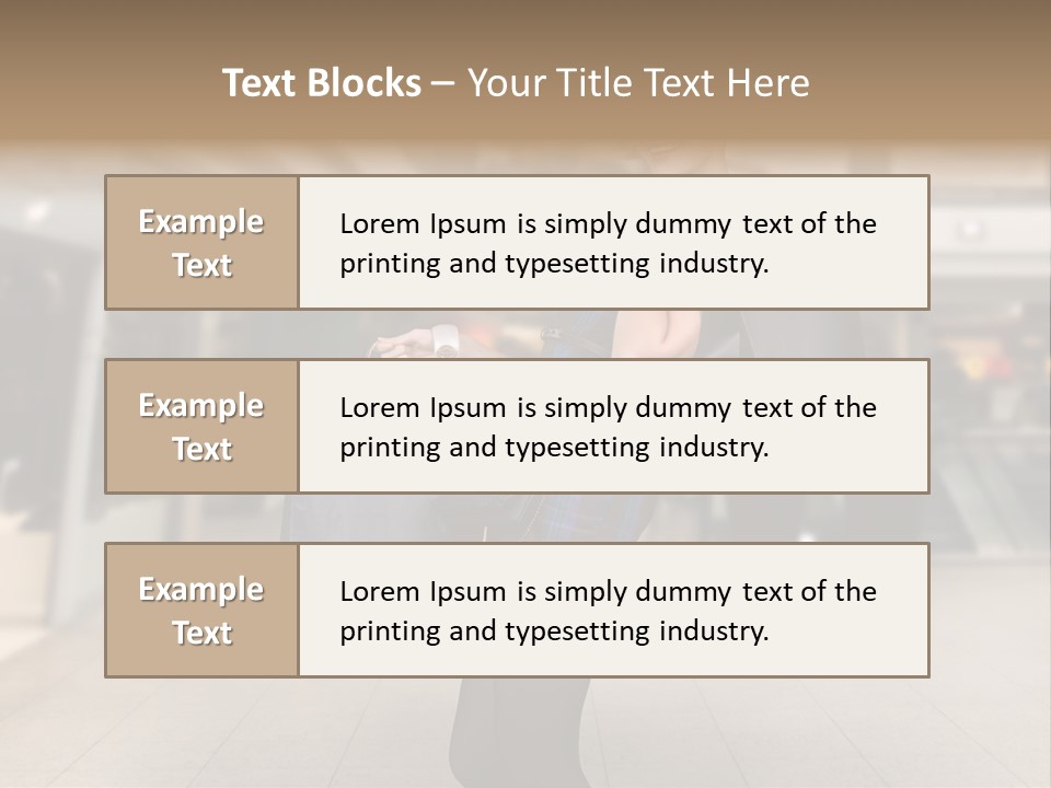 Shopper Stylish Hold PowerPoint Template