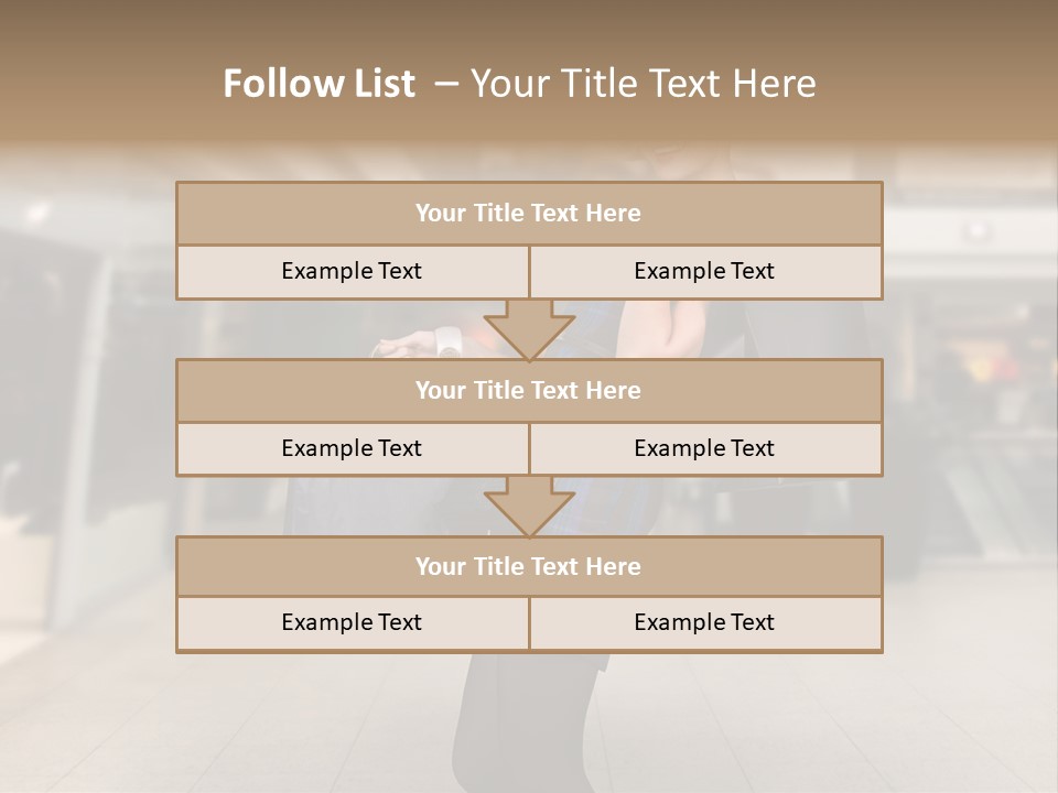 Shopper Stylish Hold PowerPoint Template