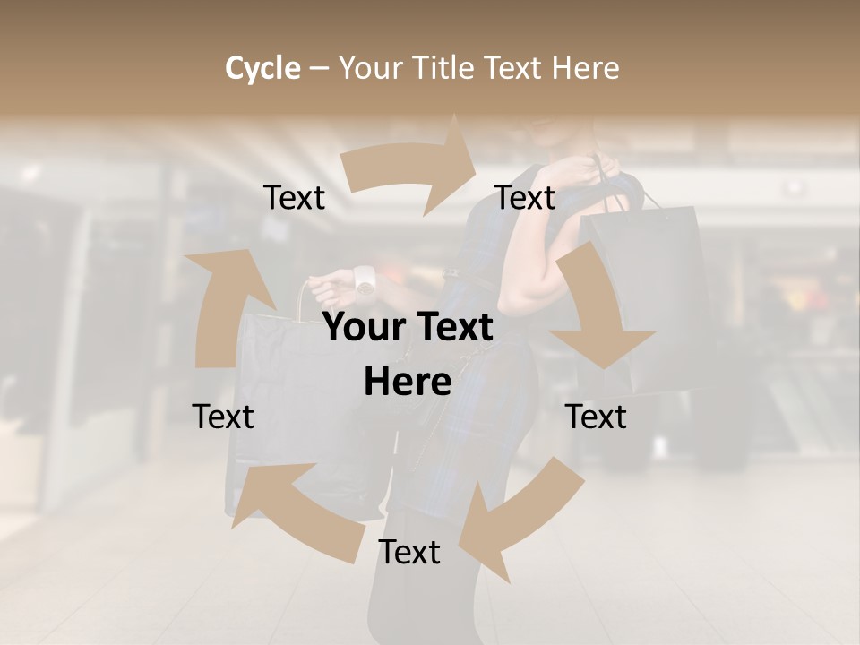 Shopper Stylish Hold PowerPoint Template