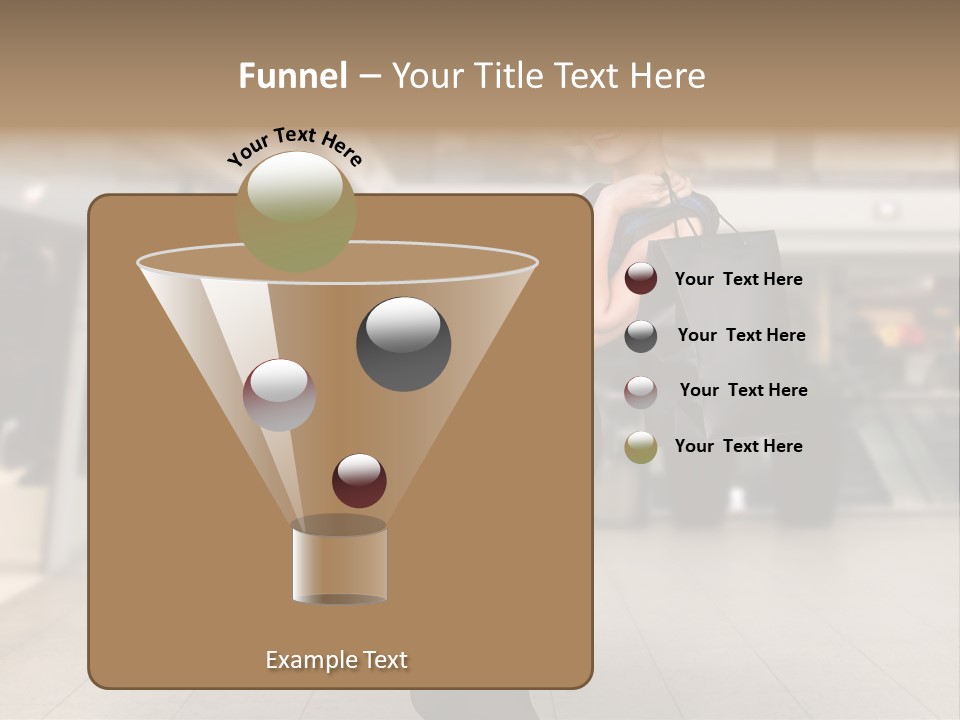 Shopper Stylish Hold PowerPoint Template