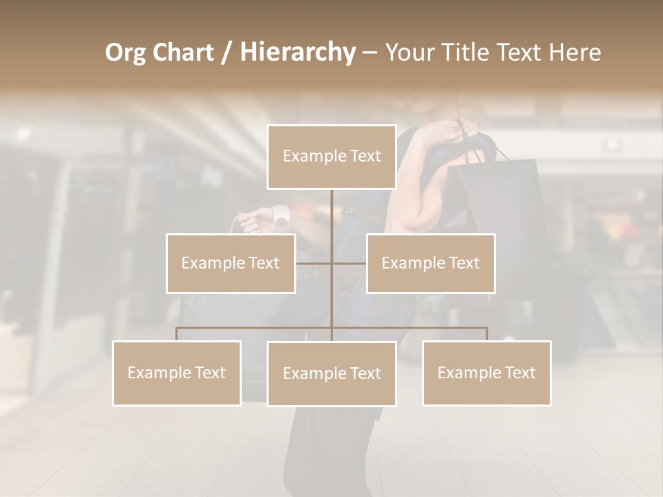 Shopper Stylish Hold PowerPoint Template