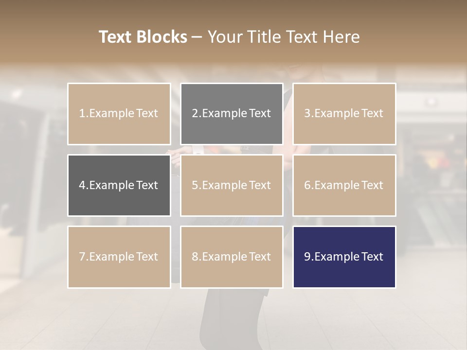 Shopper Stylish Hold PowerPoint Template