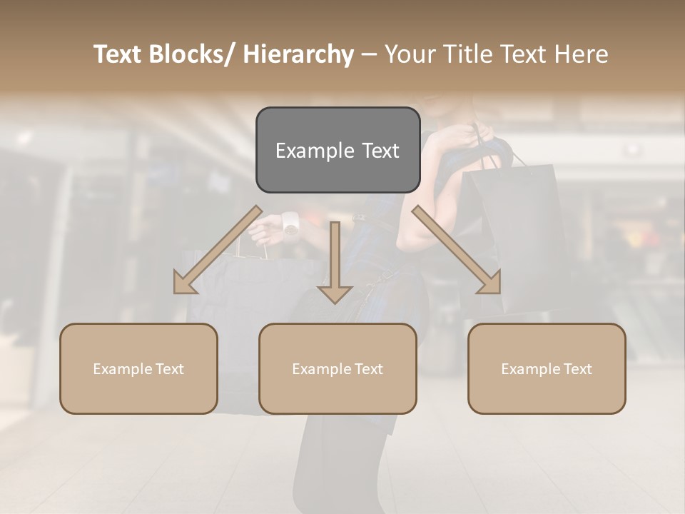 Shopper Stylish Hold PowerPoint Template