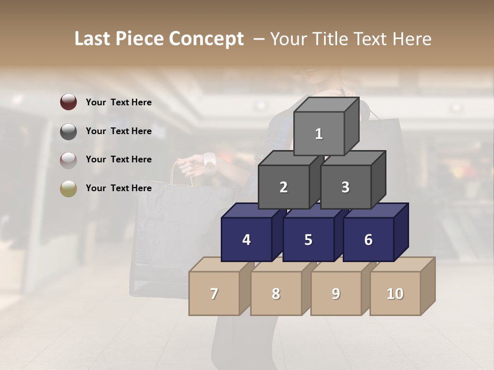 Shopper Stylish Hold PowerPoint Template