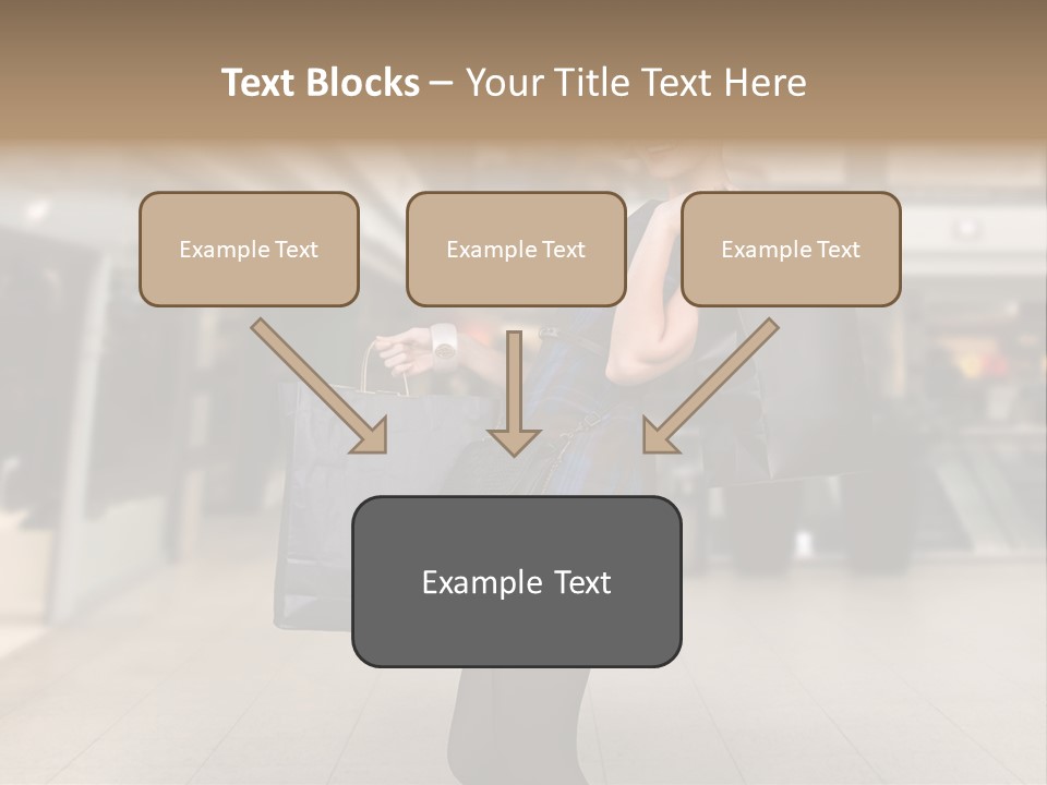 Shopper Stylish Hold PowerPoint Template