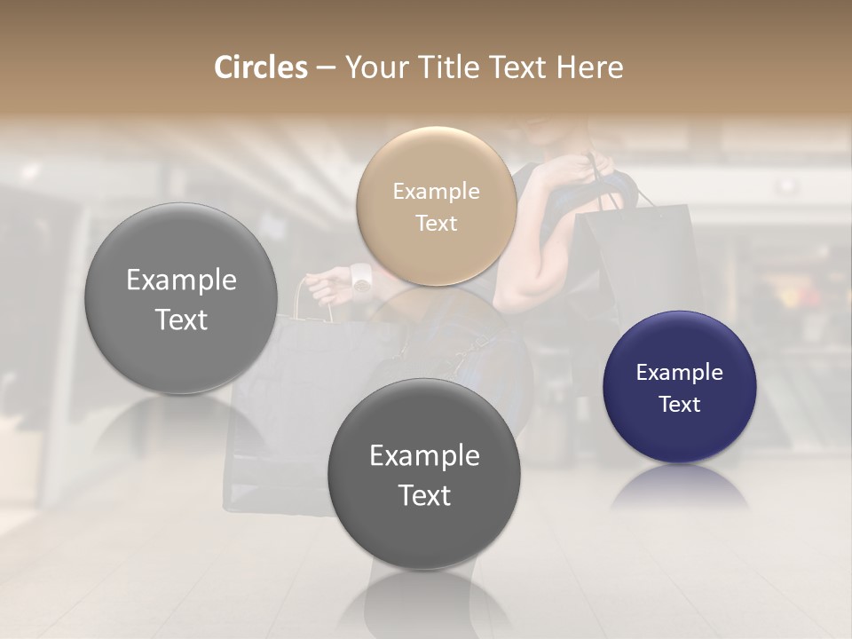 Shopper Stylish Hold PowerPoint Template