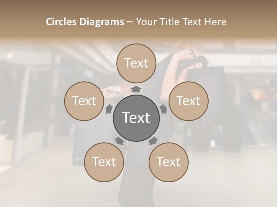 Shopper Stylish Hold PowerPoint Template