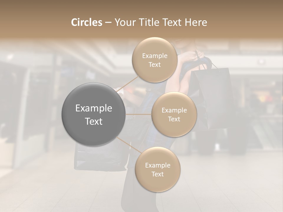 Shopper Stylish Hold PowerPoint Template