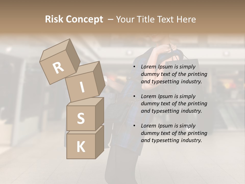 Shopper Stylish Hold PowerPoint Template