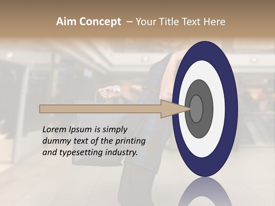 Shopper Stylish Hold PowerPoint Template