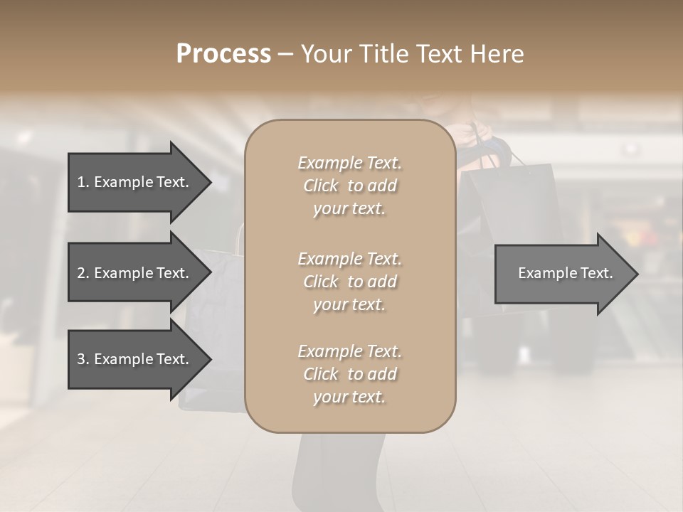 Shopper Stylish Hold PowerPoint Template