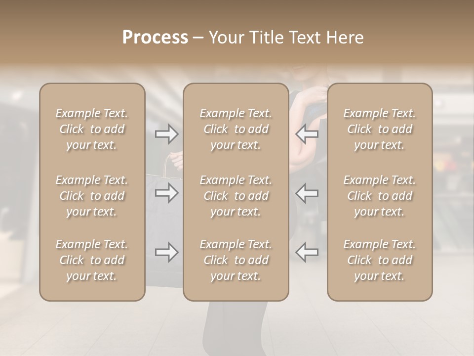 Shopper Stylish Hold PowerPoint Template