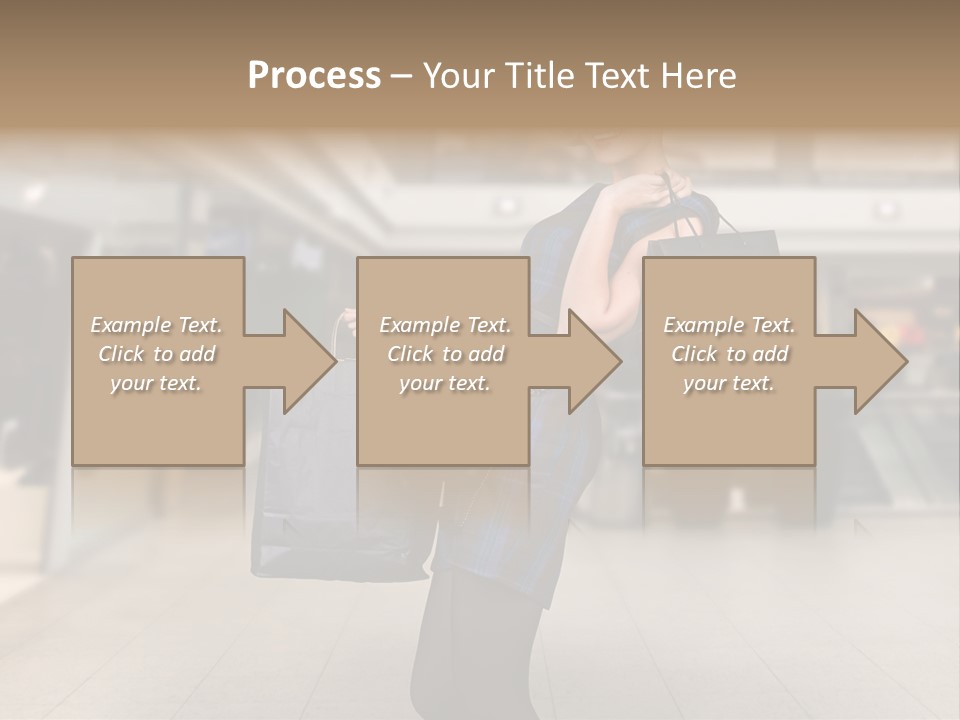 Shopper Stylish Hold PowerPoint Template
