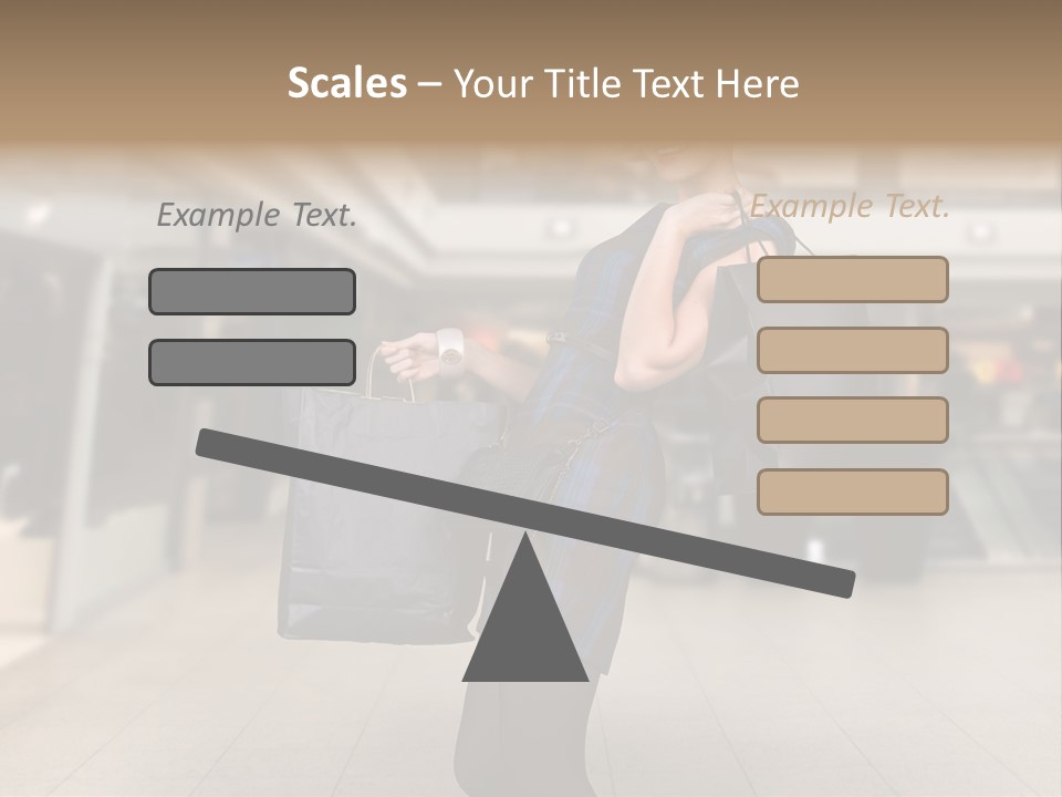 Shopper Stylish Hold PowerPoint Template