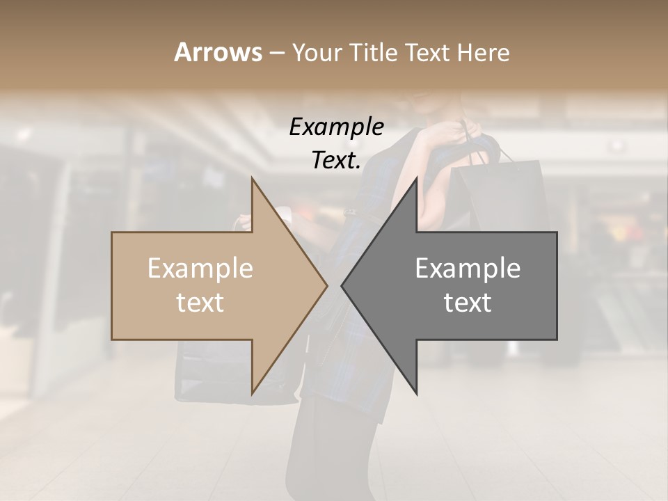 Shopper Stylish Hold PowerPoint Template