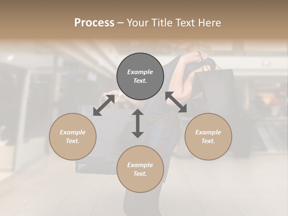 Shopper Stylish Hold PowerPoint Template