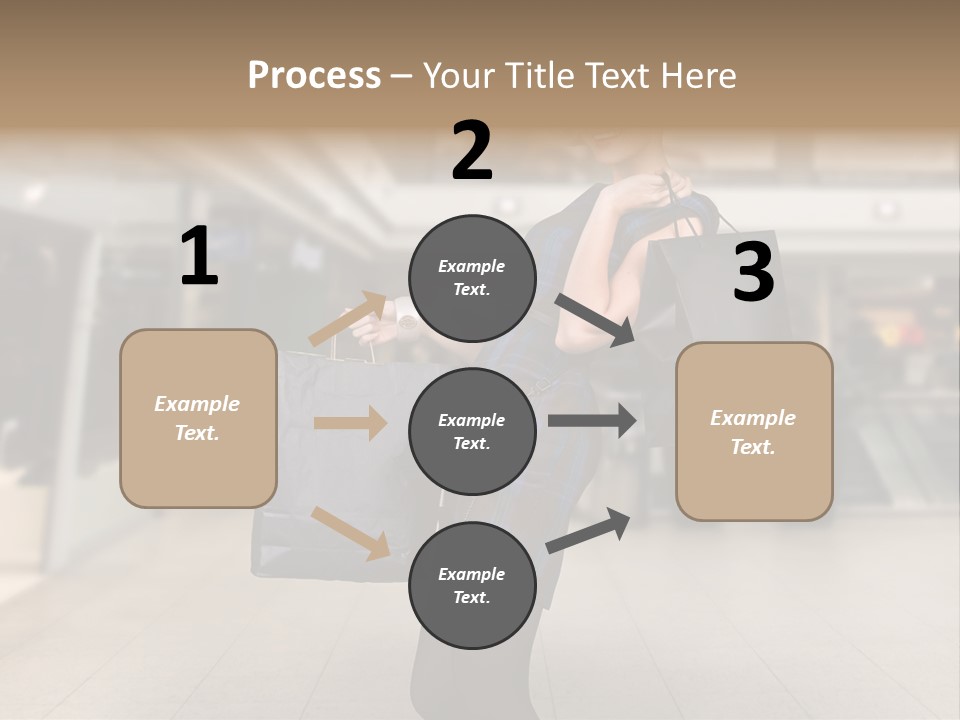 Shopper Stylish Hold PowerPoint Template