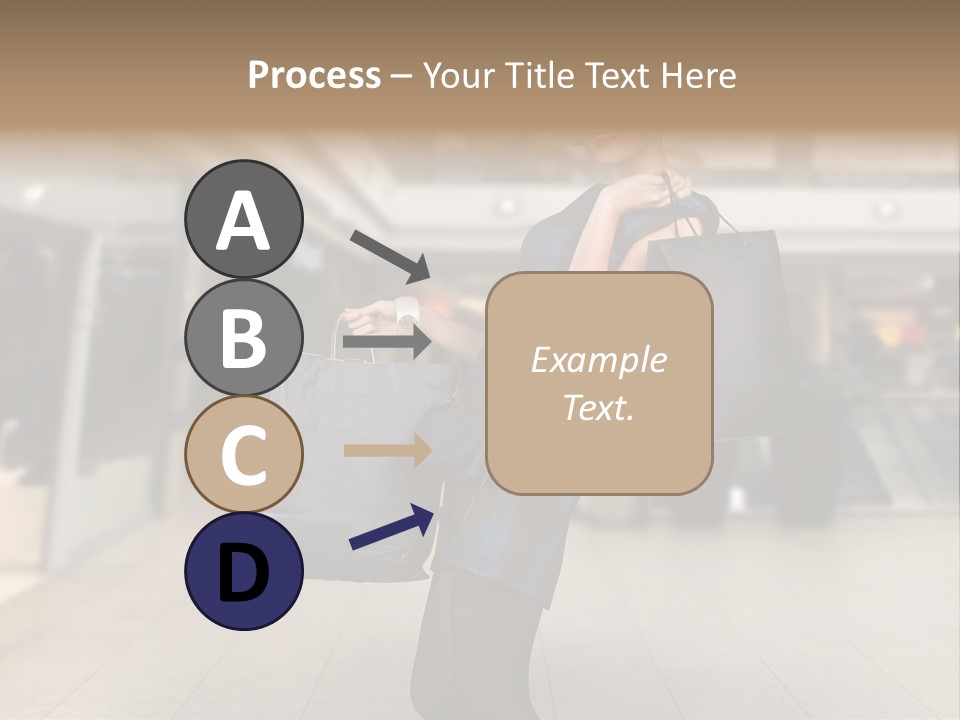 Shopper Stylish Hold PowerPoint Template