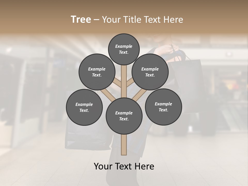 Shopper Stylish Hold PowerPoint Template