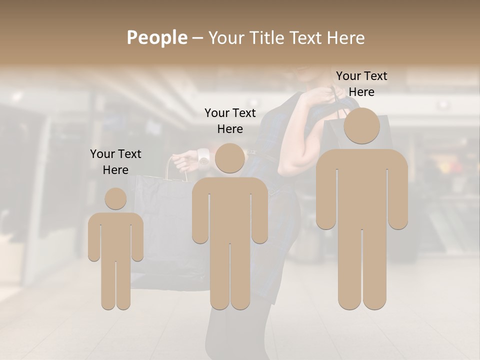 Shopper Stylish Hold PowerPoint Template