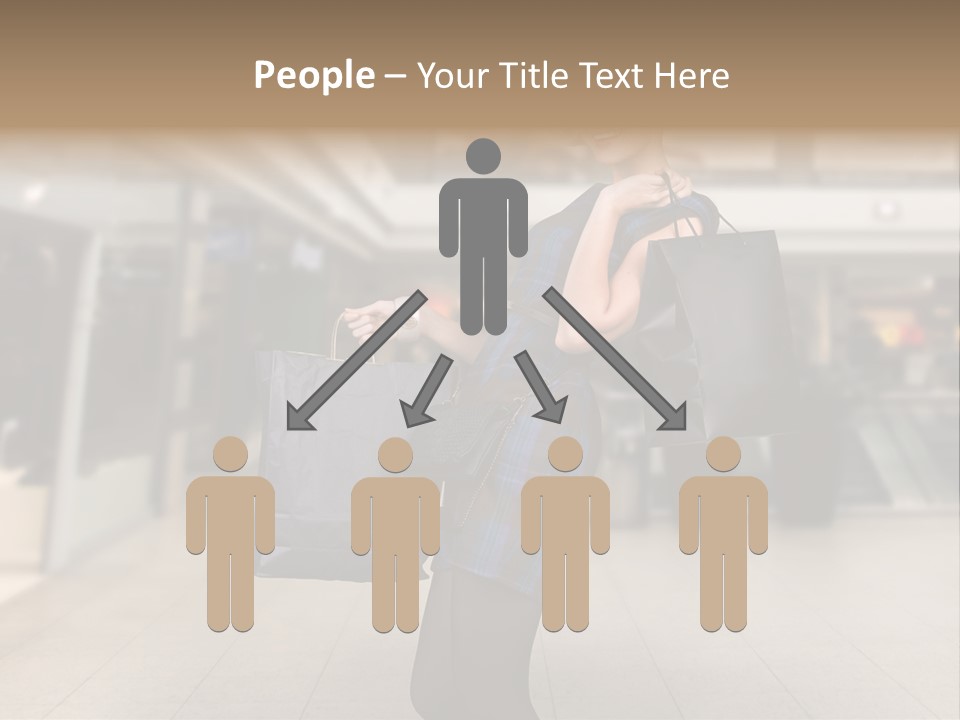 Shopper Stylish Hold PowerPoint Template