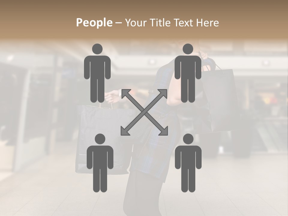 Shopper Stylish Hold PowerPoint Template