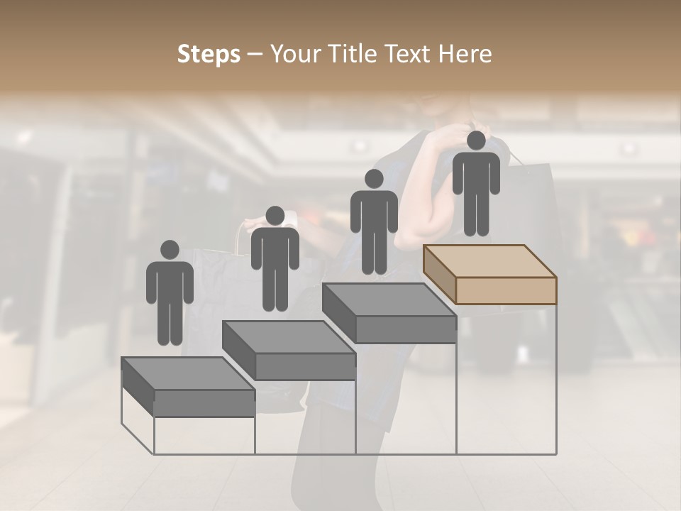 Shopper Stylish Hold PowerPoint Template