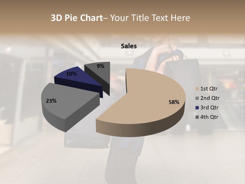 Shopper Stylish Hold PowerPoint Template