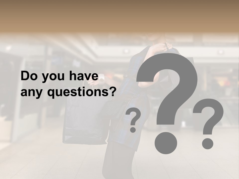 Shopper Stylish Hold PowerPoint Template