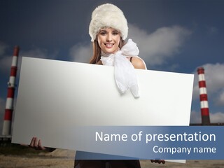 Attractive Outside Blank PowerPoint Template