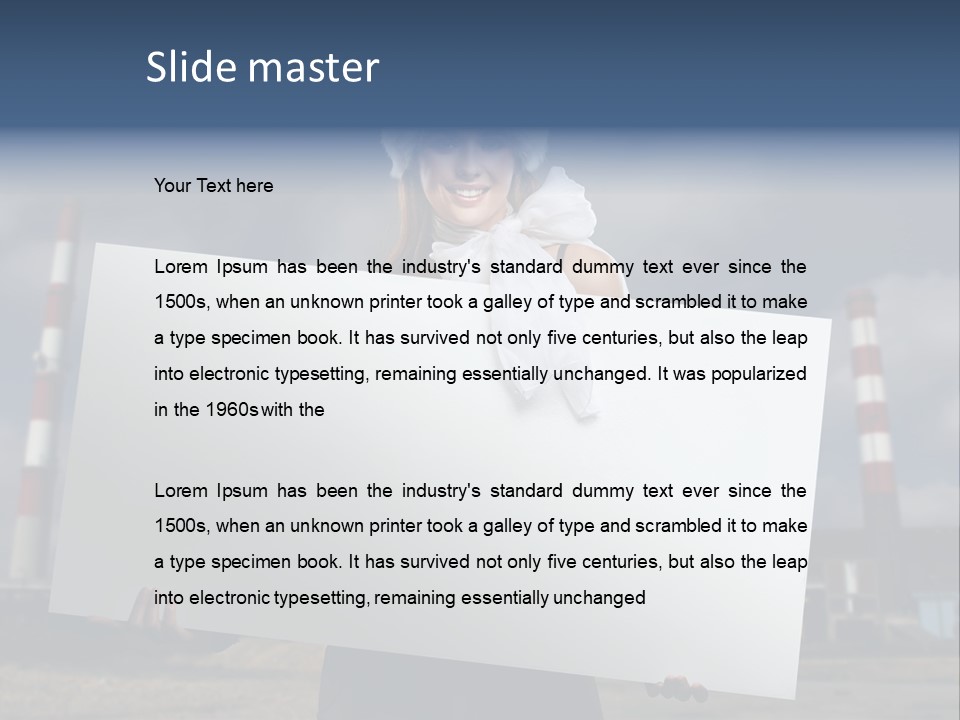Attractive Outside Blank PowerPoint Template